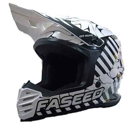 Faseed Youth FS-618 Alert Helmet - White/Black