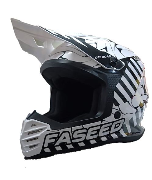 Faseed Youth FS-618 Alert Helmet - White/Black