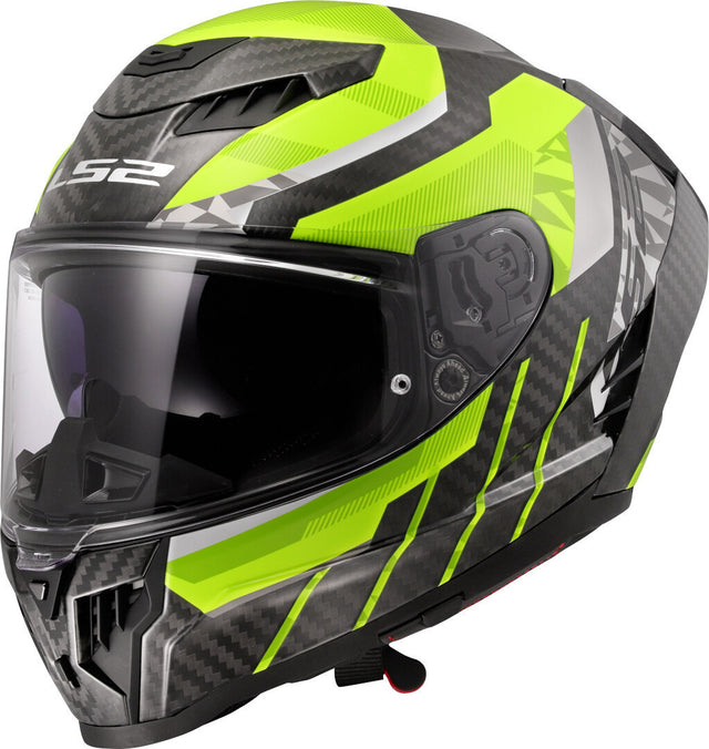 LS2 DRAGON TRAX NEON YELLOW FF807