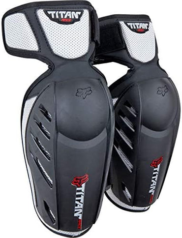 Black FOX Titan Race Elbow Guard providing protective padding for elbow support during riding or sports activities.