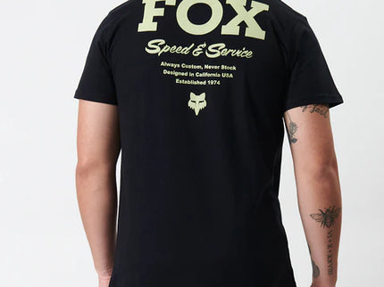 Fox Speed and Service Tee Black