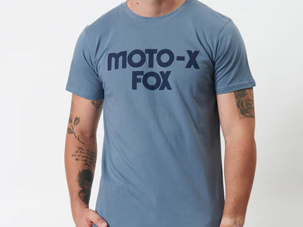 Fox Moto-X Tee Citadel, casual men's T-shirt featuring moto-inspired graphic print, soft fabric, and comfortable fit.
