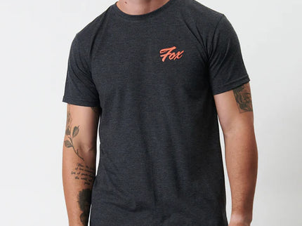 Fox Scripted Tee Heather Black