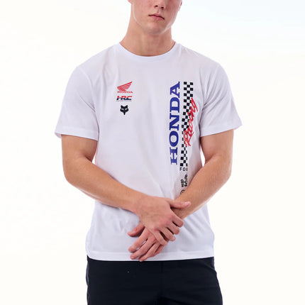 HONDA CHECKERED TEE - WHITE