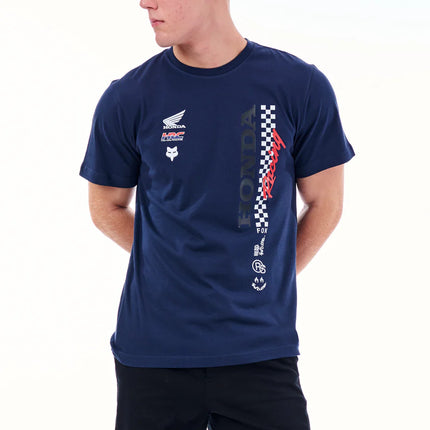HONDA YOUTH CHECKERED TEE - SUMMIT NAVY