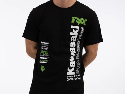 KAWASAKI VERTICAL FOX TEE - BLK