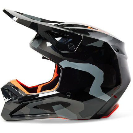 V1 BNKR YTH HELMET - GRY CAM