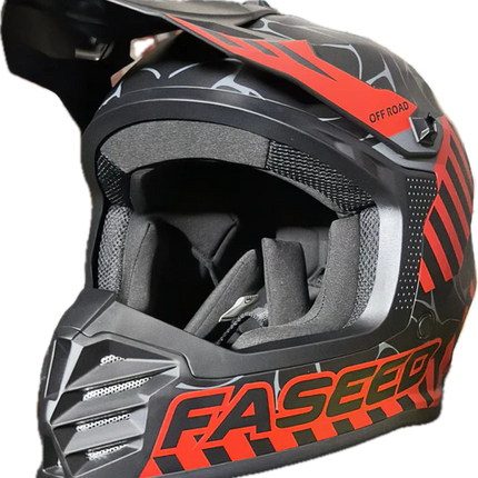 Faseed Youth FS-618 Alert Helmet - Black/Red