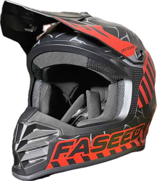 Faseed Youth FS-618 Alert Helmet - Black/Red