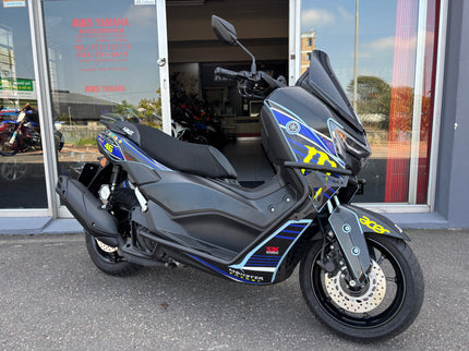 Used Yamaha N Max 155 scooter from 2025 model year, featuring sporty design and modern features in the image.