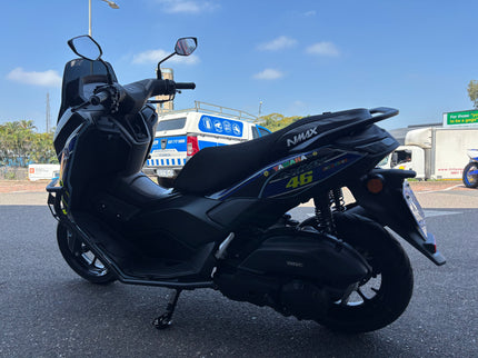Used Yamaha N Max 155 scooter from 2025 model year, featuring sleek design and modern features in the image.