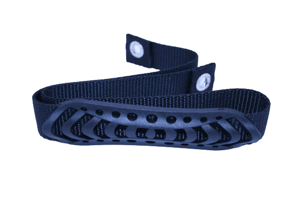 Yamaha motorcycle seat grab handles with sturdy metal construction and black finish, designed for rider safety and comfort.