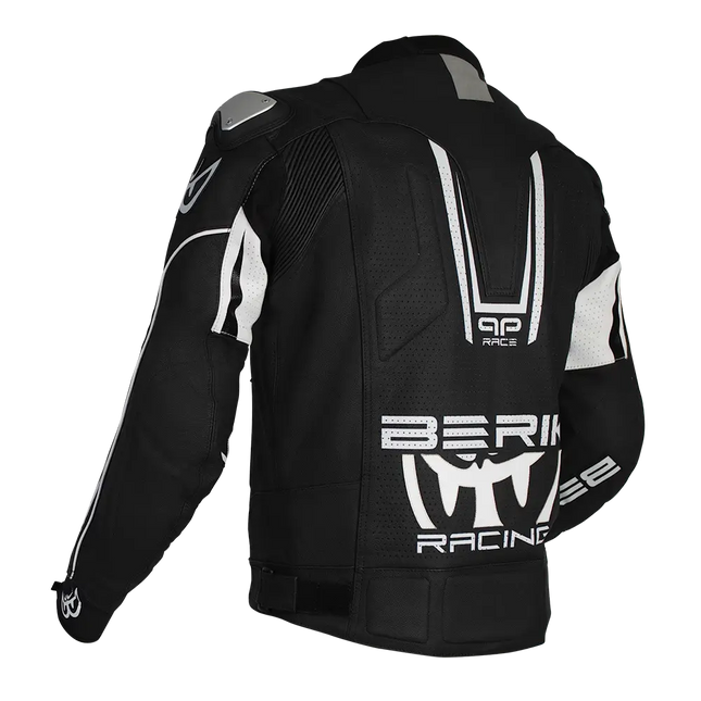 BERIK APEX LEATHER JACKET – BLACK/WHITE