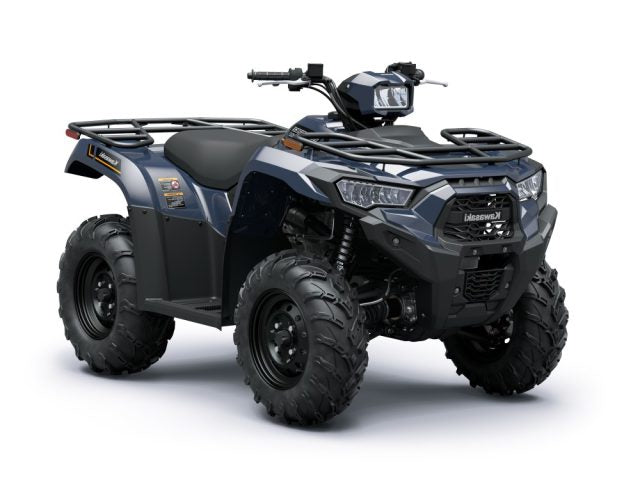 Kawasaki Brute Force 450 4x4 ATV with rugged tires and sturdy frame, designed for off-road adventures and utility tasks.