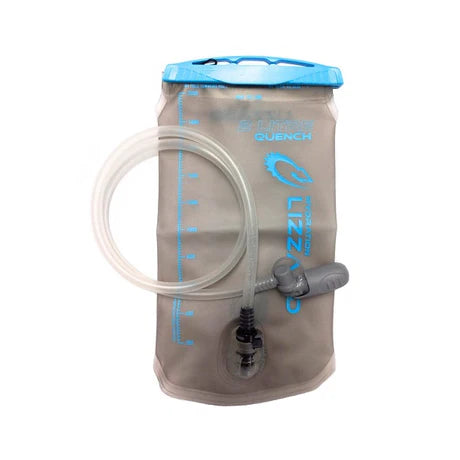 LIZZARD QUENCH Hydration Bladder 2L with flexible hose and secure cap for outdoor activities and hydration needs