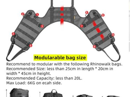 RHINOWALK UNIVERSAL SADDLE BAG MOUNTING BASE