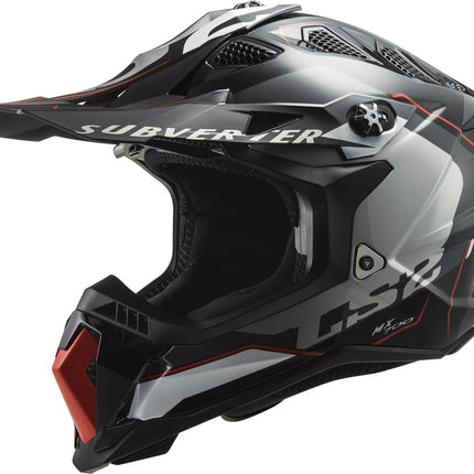 LS2 MX700 Subverter Evo Arched Titanium Motocross Helmet