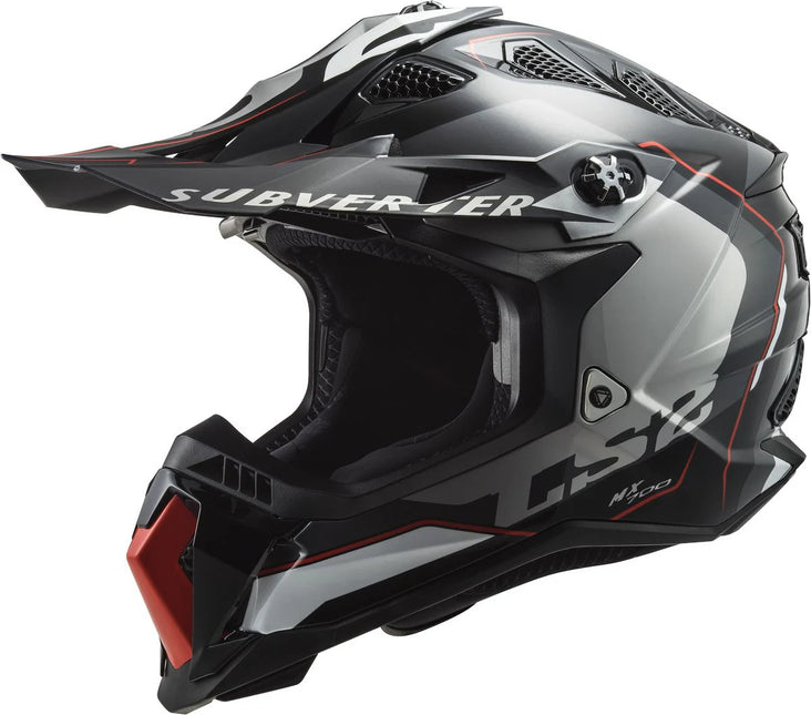 LS2 MX700 Subverter Evo Arched Titanium Motocross Helmet