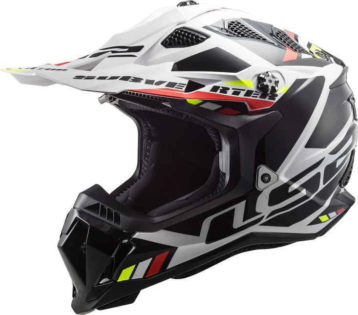 LS2 MX700 Subverter Evo Stomp White/Black Motocross Helmet
