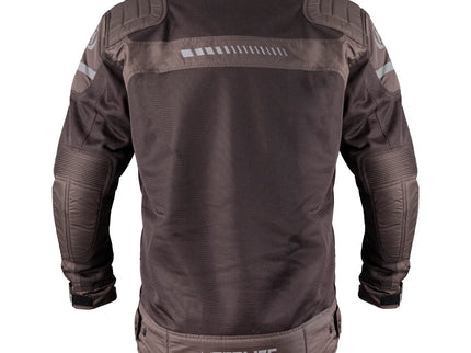 Brown ACERBIS METALIZE 485 airflow road jacket with lightweight, breathable fabric and aerodynamic design for motorcycling.