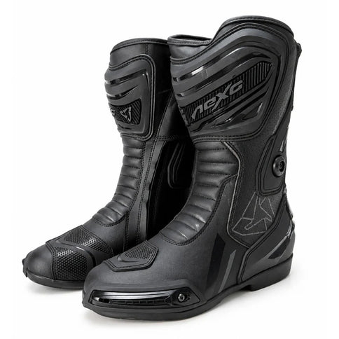 NEXO Superbike Road Boots BT2450 featuring durable leather construction and protective gear for motorcycle riding.