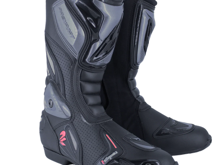 Black NEXO Sonic Road Boots designed for cycling, featuring a sleek aerodynamic look and durable road shoe construction.