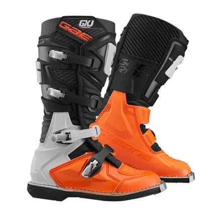 GXJ Junior MX Boots - Black / Orange