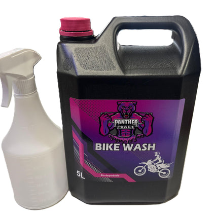 PANTHER POWER Bike Wash 5L FREE 750ML SPRAY BOTTLE