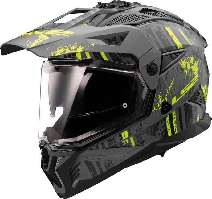 LS2 MX702 Pioneer II Crazy MATT BLK/HI-VIS