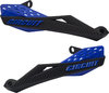 Black and blue Circuit Fenix universal handlebar handguards with carbon fiber mounting, designed for motorcycle protection.