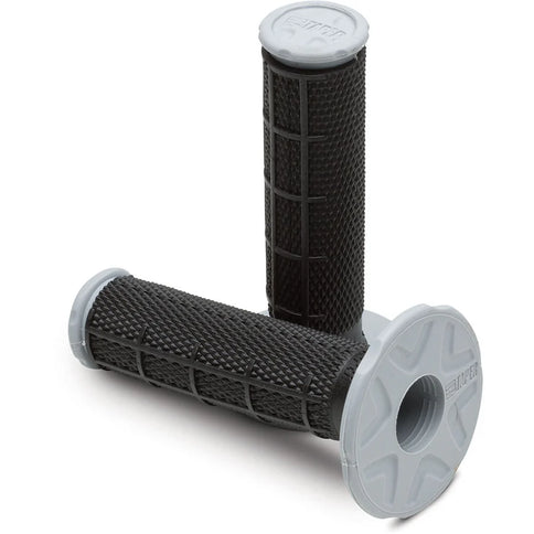 Black ProTaper Dual Density Grips with half waffle pattern for enhanced grip and comfort on motorcycle handlebars.