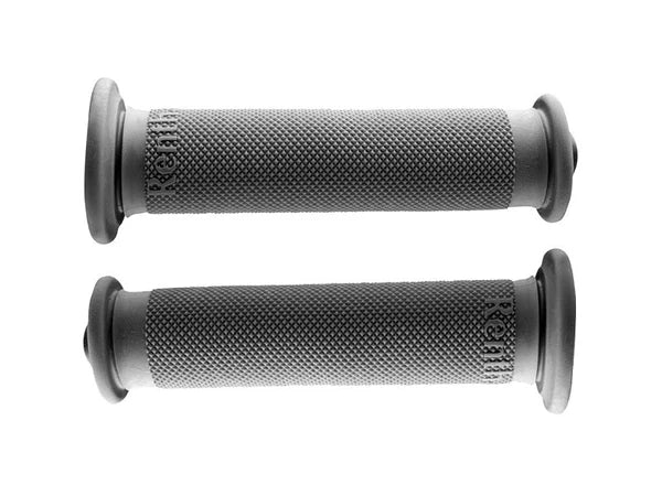 Renthal MX medium compound grips for motocross bikes, shown in black with textured surface and 120mm length.
