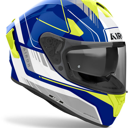AIROH SPARK 2 CHRONO BLUE/YELLOW