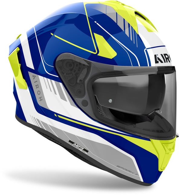 AIROH SPARK 2 CHRONO BLUE/YELLOW