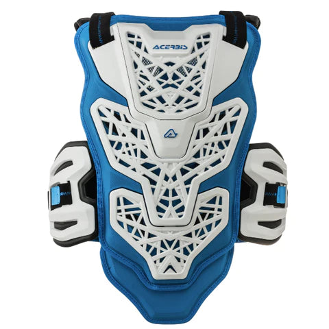 JUMP MX Chest Protector - White/Blue