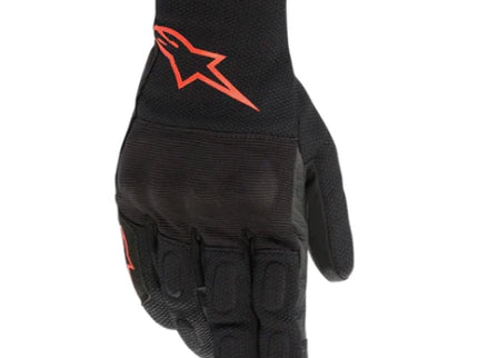 Alpinestars S-Max Drystar Black/Red Motorcycle Gloves