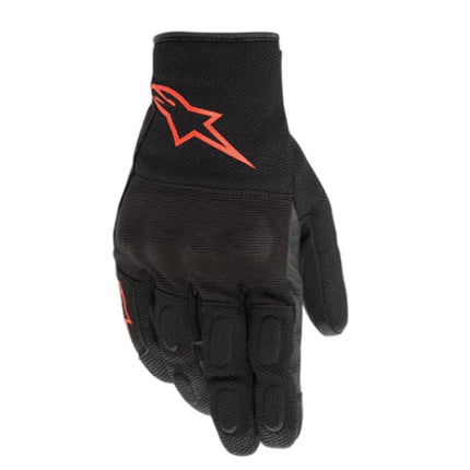 Alpinestars S-Max Drystar Black/Red Motorcycle Gloves