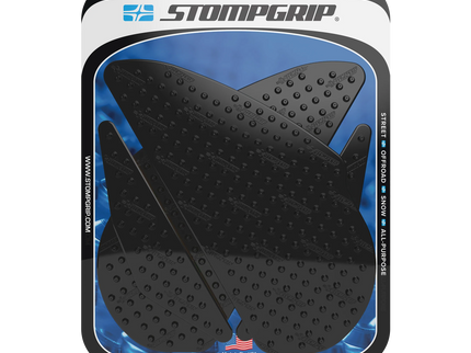 Stompgrip R1 tank pads by STOMPGRIP for 2015-2017 street bikes, showing textured rubber surfaces for grip and durability.
