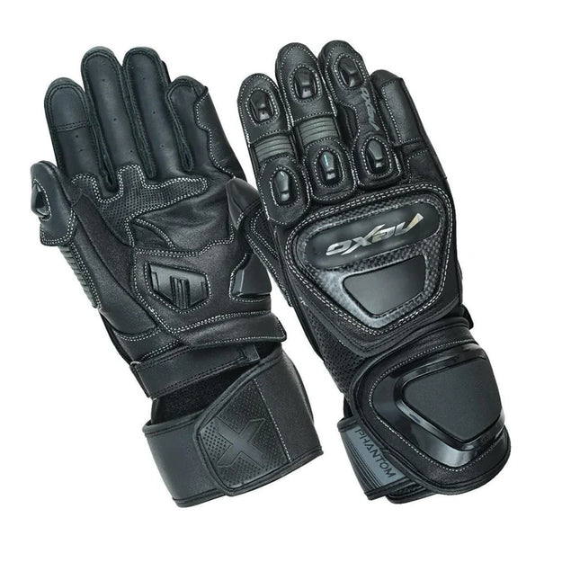 NEXO PHANTOM RACING LEATHER GLOVE - BLACK GRAY