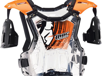 THOR 2016 Quadrant Chest Protector for motocross, showcasing padded chest armor with adjustable straps and branding details.