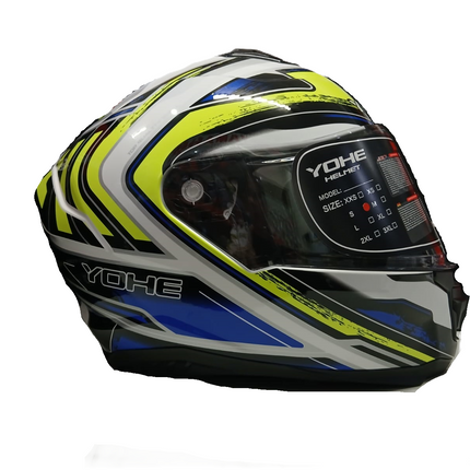 YOHE 987 HI-VIS BLU/WHITE GLOSS