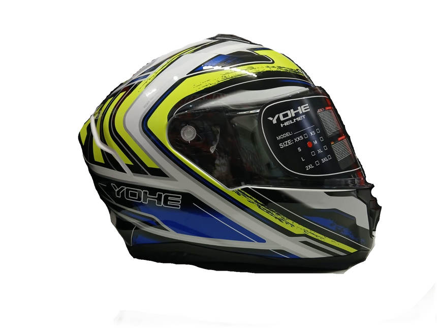 YOHE 987 HI-VIS BLU/WHITE GLOSS