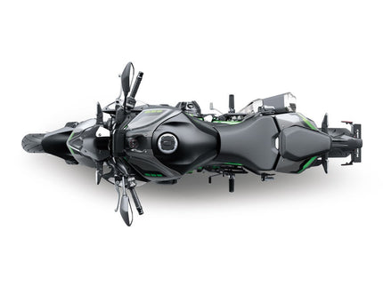 Kawasaki Z900 ABS 2026 naked motorcycle with sleek black design and modern styling, shown from a side view.