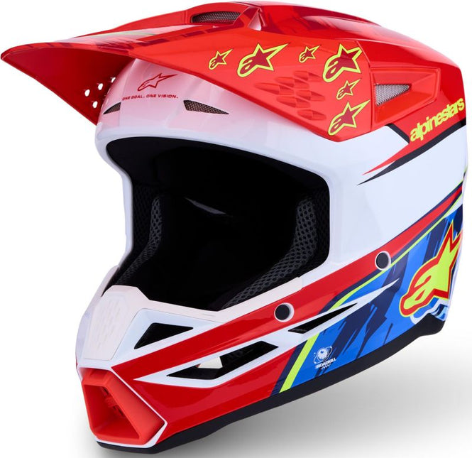 Alpinestars S-M3 Falcon Youth medium Motocross Helmet red/white/blue
