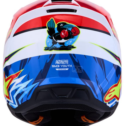 Alpinestars S-M3 Falcon Youth Motocross Helmet red/white/blue