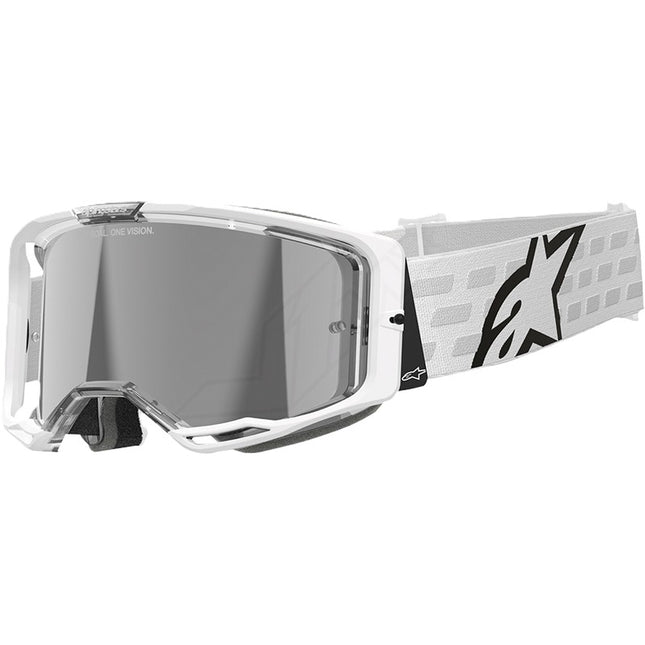 Alpinestars Vision 8 Corp Goggles White Mirror Silver