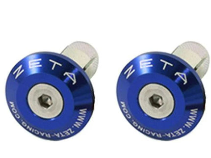 ZETA ZEETA 29mm bar end plug, black motorcycle handlebar end cap with secure fit and sleek design.