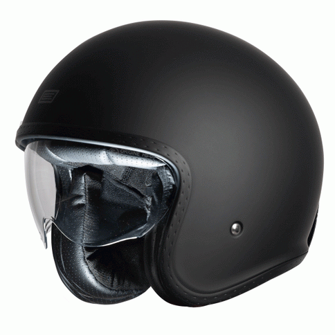 Black matte road helmet from ORIGINE Spirit collection, featuring a sleek, solid design with adjustable straps and ventilation.