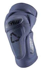 LEATT 3DF 6.0 Knee Guard in Flint color, padded knee protection with adjustable straps, designed for durability and comfort.
