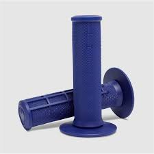 Blue Circuit Grips III for bicycles with textured rubber handles and ergonomic design for secure, comfortable riding.